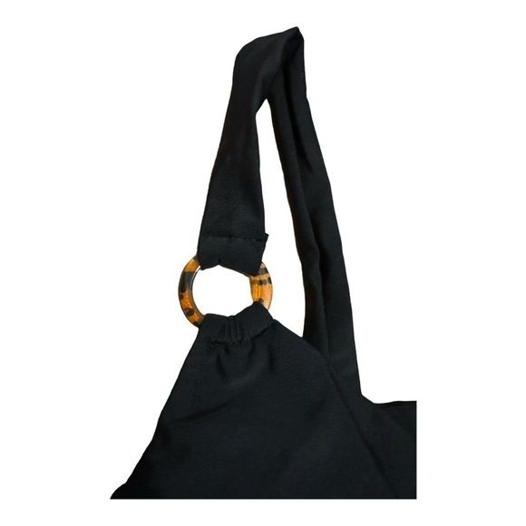 NWOT black monokini leopard rings - size XL - Picture 6 of 9